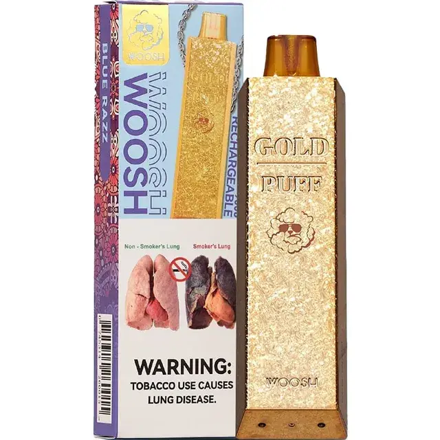 Woosh Gold Vape 9000 puffs Blue Razz